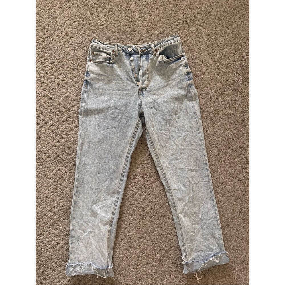 Forever 21 5 Button High rise cuffed jeans